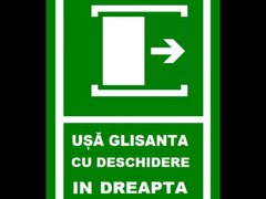 placuta pentru usa glisanta spre dreapta